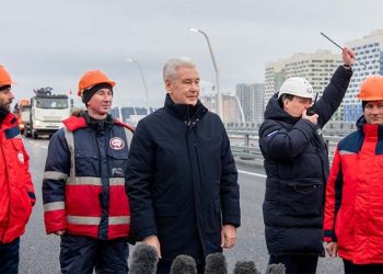 Собянин открыл участок МСД за пределами МКАД