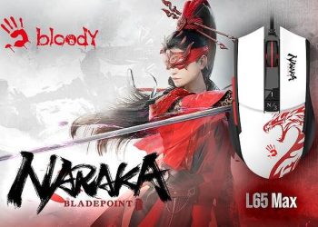 Игровая мышь L65 Max в стиле коллекции Bloody х Naraka