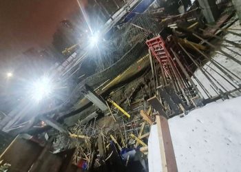 Под завалами в строящемся ЖК в Москве, где при обрушении лесов погиб человек, людей не нашли