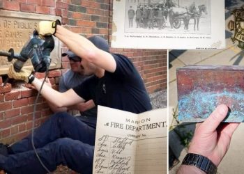 Найдена капсула времени 118-летней давности на месте сноса пожарной станции — вот что было внутри