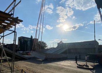 В Киеве во время ремонта обрушился Дегтяревский мост