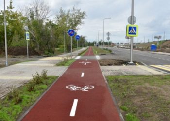 В Омске открыли новую транспортную развязку у Ленинградского моста