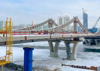 Собянин назвал сроки завершения строительства моста между Мнёвниками и Филевским парком