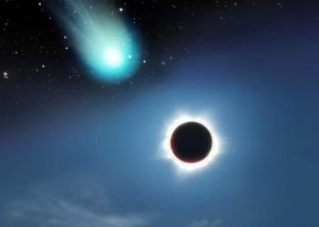 Зелёная комета Понса — Брукса будет видна на фоне полного солнечного затмения в апреле