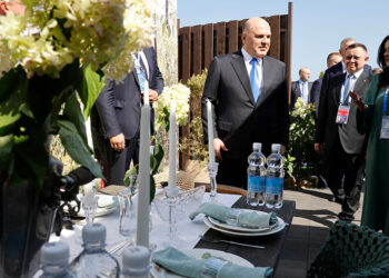 Мишустин осмотрел на выставке в Калуге дом XX века