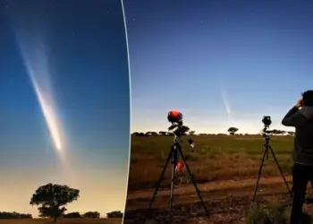 Астрофотограф сделал потрясающие снимки кометы Атлас с эффектным антихвостом