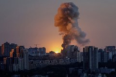 Российские войска нанесли массированный удар по Киеву